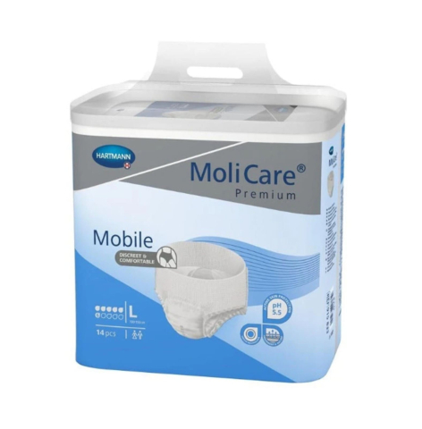 Consumabile  incontinenta - MoliCare® Premium Mobile L, 6 Picături – Scutece Tip Chilot, 14 Bucăți