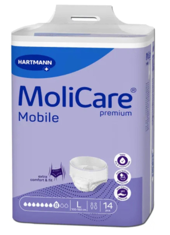 Consumabile  incontinenta - MoliCare® Premium Mobile L, 8 Picături – Scutec Tip Chilot pentru Adulți