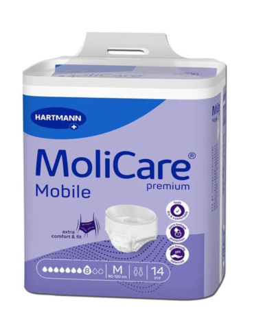 Consumabile  incontinenta - MoliCare® Premium Mobile M, 8 Picături – Scutec Tip Chilot, 14 Bucăți