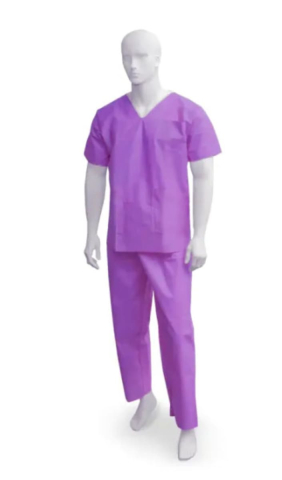 Diverse - Pijama medicală de unică folosință OPERO, violet, mărimea L