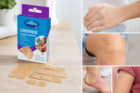 Plasturi si pansamente - Cosmos Water-resistant – Plasturi Rezistenți la Apă, 40 Bucăți