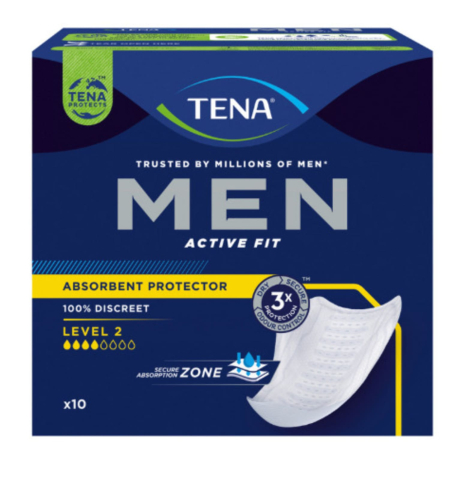 Consumabile  incontinenta - Protecție absorbantă TENA Men Active Fit Level 2, 10 bucăți