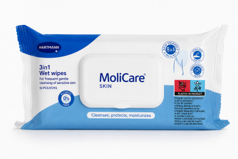 MoliCare Skin Hartmann – Șervețele Umide pentru Îngrijirea Pielii, 50 Bucăți [1]