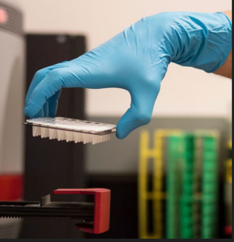 Set 100 Mănuși examinare Nitrylex Basic, nitril, fără pudră, mărimea M, Mercator [6]