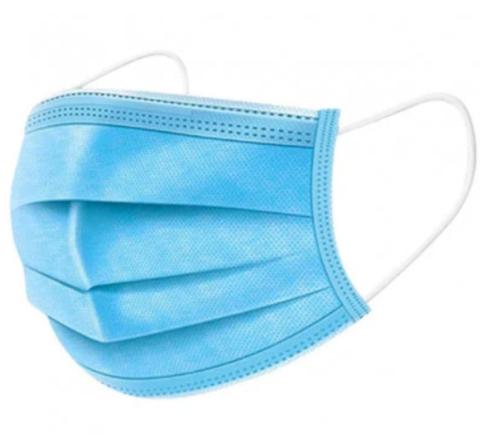 Set 50 Măști Medicale Opero Mercator Tip IIR, 3 Straturi, Albastru – Protecție BFE 98% [1]