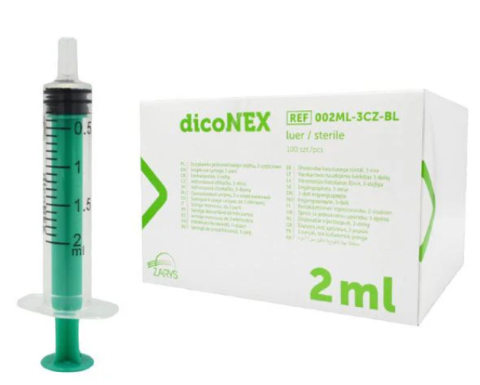 OFERTE - Zarys dicoNEX SN Seringa de unica folosinta 2ml Seringa cu ac de canula Seringa de unica folosinta