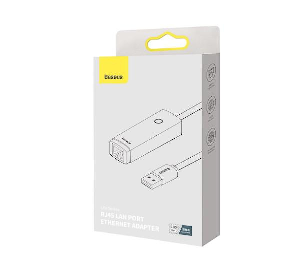 Adaptor Baseus Lite USB 2.0 la RJ45, gri [2]