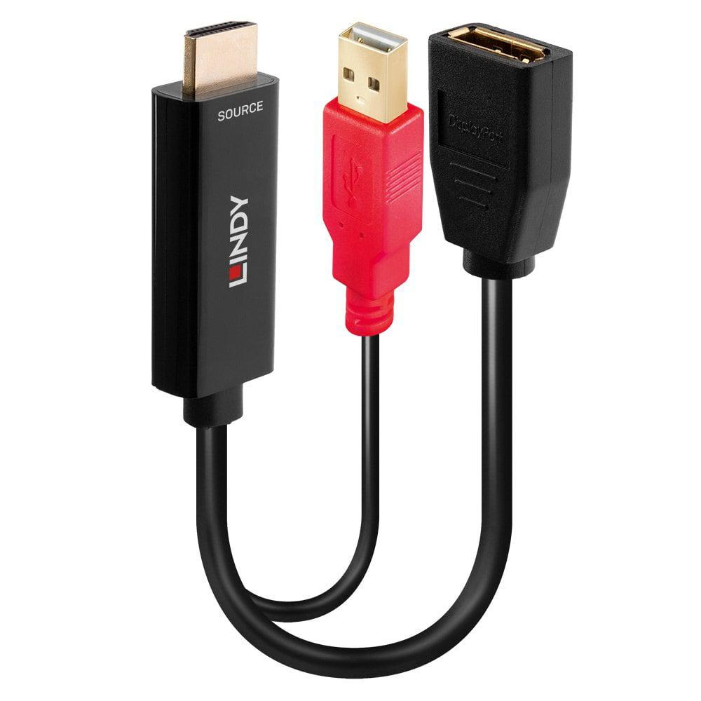 Adaptor Lindy HDMI 18G to DisplayPort [2]