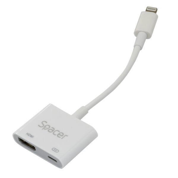 Adaptor Spacer Light. la HDMI + DP, alb [2]