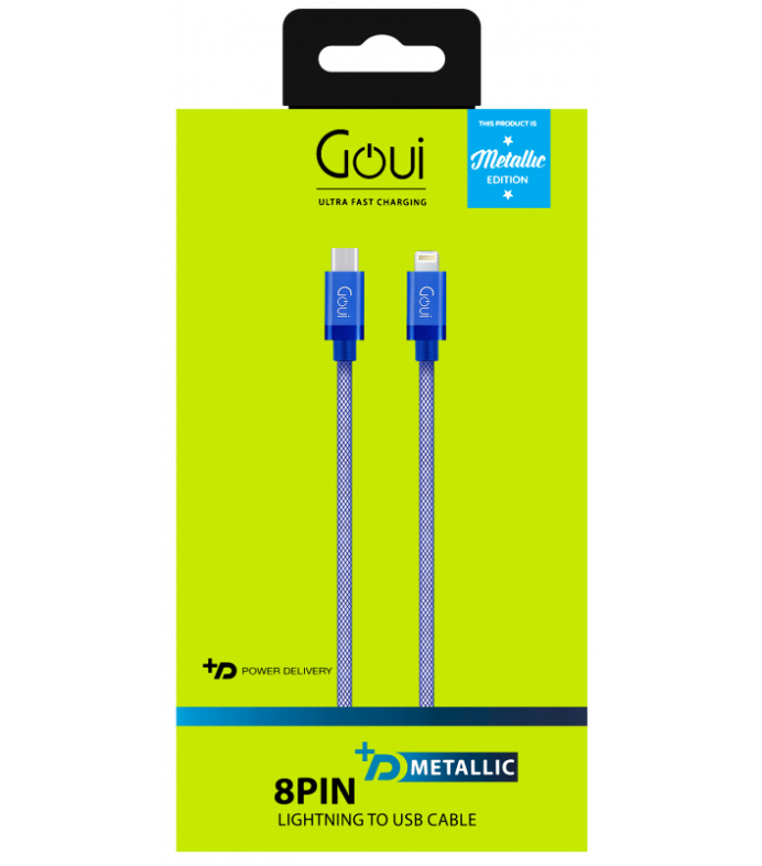 Cablu Date USB-C - Lightning Metallic 1m [2]