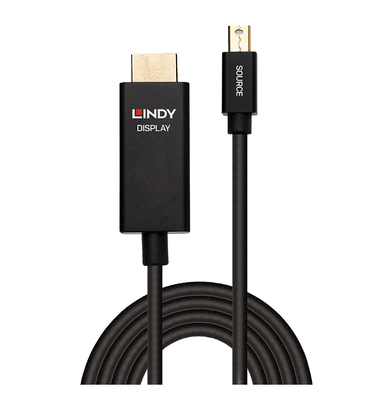 Cablu Lindy 1m Mini DP la HDMI (HDR) [2]