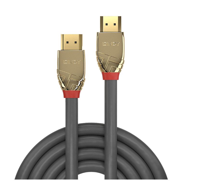 Cablu Lindy HDMI High Speed, 2m, Gold [2]
