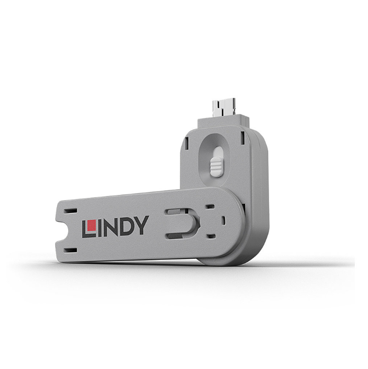 Lindy USB Type A Port Blocker Key, alb [1]