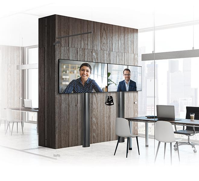 Stand perete dublu B-Tech 56-65" 2m, ng [4]