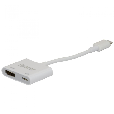 Conectica - Adaptor Spacer Light. la HDMI + DP, alb