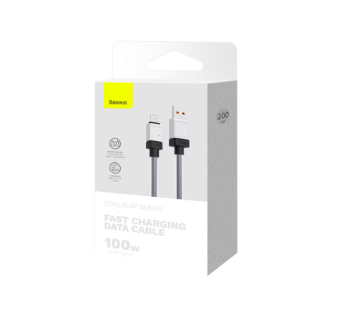 Baseus Cablu Fast Charge USB-C 2m Negru [1]