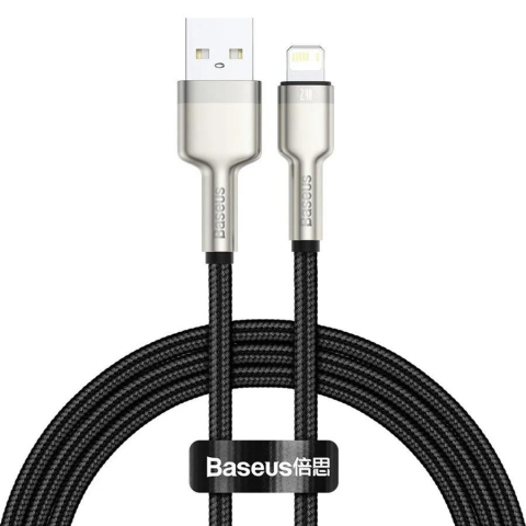 Conectica - Cablu Baseus Cafule USB-Lighting, negru