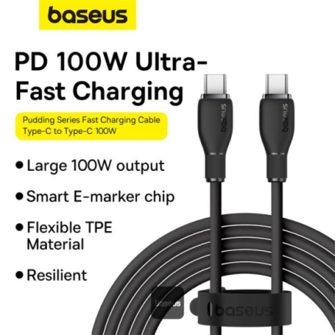 Cablu Baseus Pudding 1.2m USB-C-USB-C ng [1]