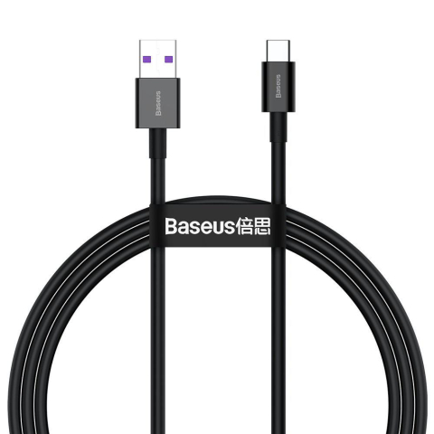 Video conferinta - Cablu Baseus Type-C 66W, 1m, negru