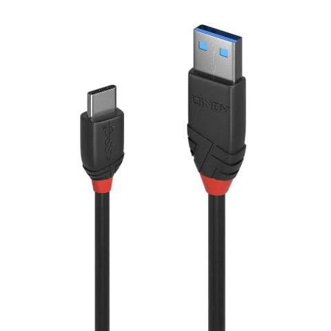 Video conferinta - Cablu Lindy 0.5m USB 3.2 Type A to C Bla
