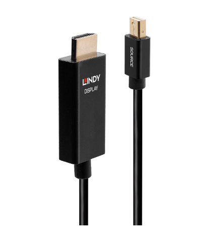 Video conferinta - Cablu Lindy 1m Mini DP la HDMI (HDR)
