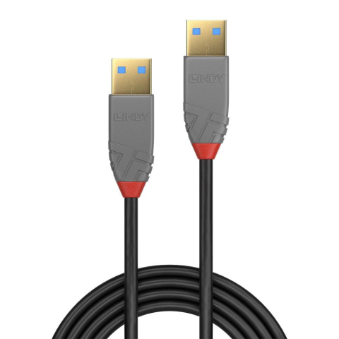 Cabluri HDMI - Cablu Lindy 2m USB 3.0 Type A, Anthra Li