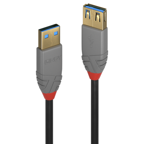 Cabluri HDMI - Cablu Lindy 2m USB 3.2 Type Ext Anthra