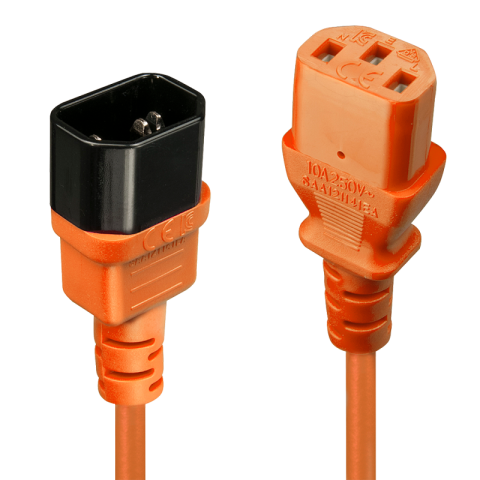 Cabluri HDMI - Cablu Lindy C14 to C13 0.5m portocaliu