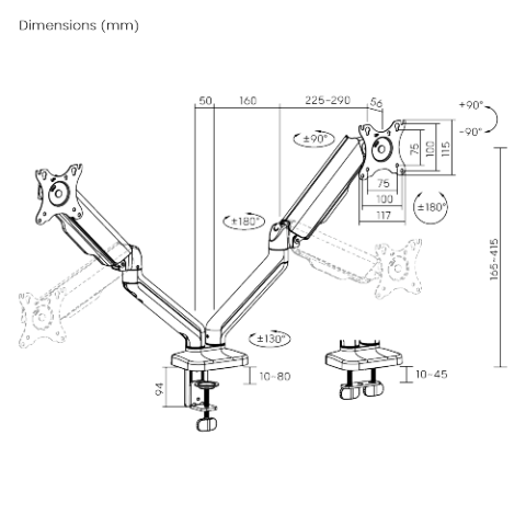 DOUBLE MONITOR ARM SERIOUX MM97-C024E [5]