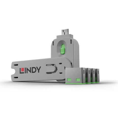Video conferinta - Lindy 4xUSB Type A Port Blocker Key Oran