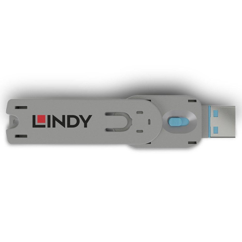 Lindy USB Type A Port Blocker Key, blue [2]