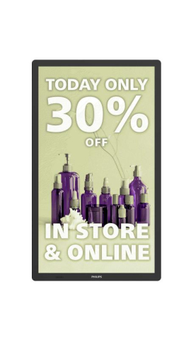 Ecrane semnalistica digitala - Monitor signage PHILIPS ePaper 4150I 25”