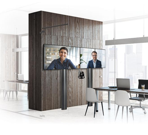 Stand perete dublu B-Tech 56-65" 2m, ng [3]