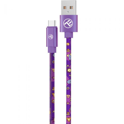 Video conferinta - Tellur Graffiti USB la Tip-C, 1m, purple