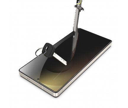 (SAMSUNG)Folie de protectie Ecran  Privacy Techsuit TitanGlass CrystalHD, Sticla Securizata, Full Glue, Set 2 bucati [7]