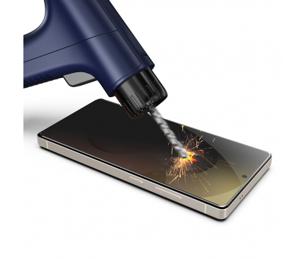 (SAMSUNG)Folie de protectie Ecran  Privacy Techsuit TitanGlass CrystalHD, Sticla Securizata, Full Glue, Set 2 bucati [6]