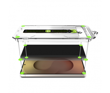 (SAMSUNG)Folie de protectie Ecran  Privacy Techsuit TitanGlass CrystalHD, Sticla Securizata, Full Glue, Set 2 bucati [2]