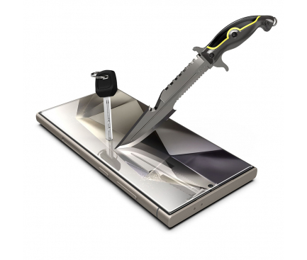 (SAMSUNG)Folie de protectie Ecran Techsuit TitanGlass CrystalHD, Sticla Securizata, Full Glue, Set 2 bucati [4]