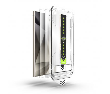 (SAMSUNG)Folie de protectie Ecran Techsuit TitanGlass CrystalHD, Sticla Securizata, Full Glue, Set 2 bucati [2]