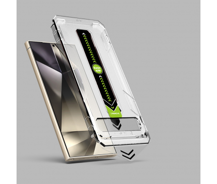 (SAMSUNG)Folie de protectie Ecran Techsuit TitanGlass CrystalHD, Sticla Securizata, Full Glue, Set 2 bucati [5]