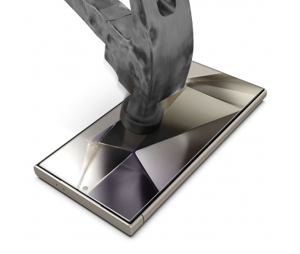 (SAMSUNG)Folie de protectie Ecran Techsuit TitanGlass CrystalHD, Sticla Securizata, Full Glue, Set 2 bucati [5]