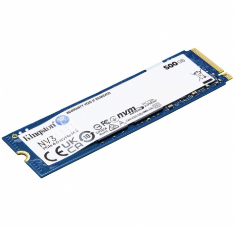 Solid State Drive (SSD) Kingston NV3, 500GB, NVMe M.2 2280, PCI SNV3S/500G-SSD [1]
