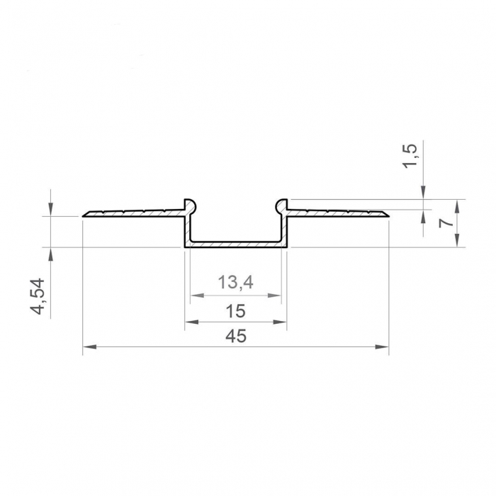 LED profil GK6-3 fehér alumínium – 2 m [2]