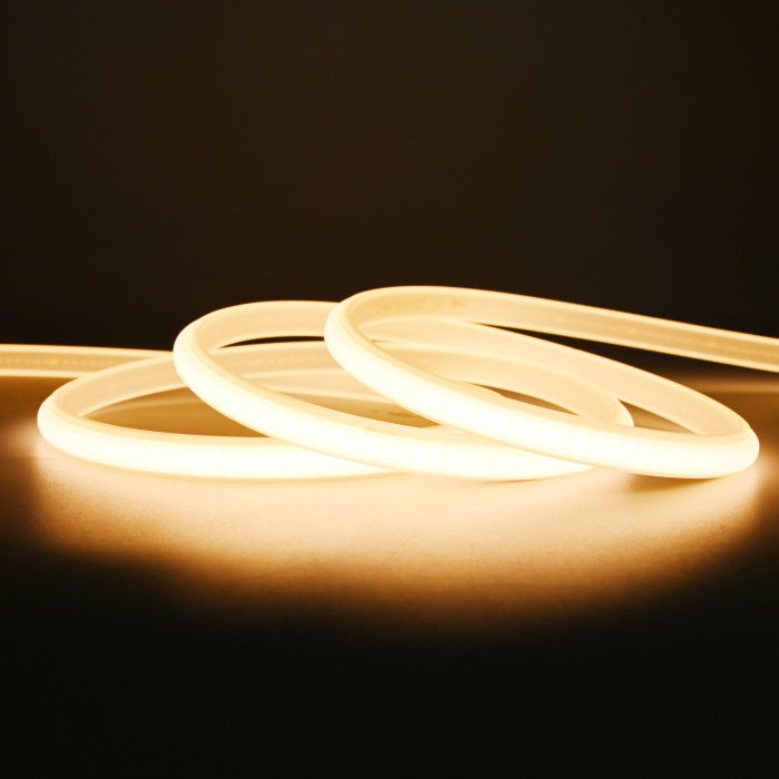 COB LED szalag 288 LED/m, 220V, 9W, 4000K természetes fehér, IP67, 700 lm, 10 mm [2]