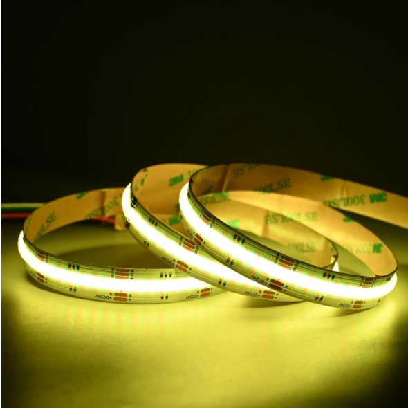 COB LED szalag RGB+6000K 896 LED/m • 24V • 16W • IP20 • 860 lm • 12 mm [2]