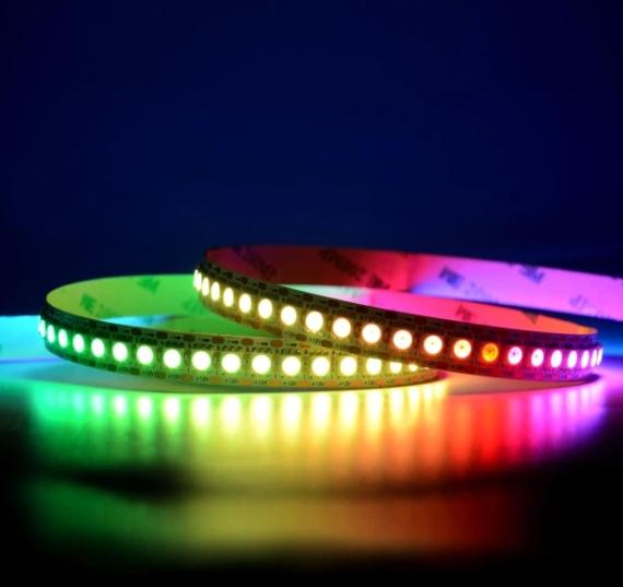 Digitális LED szalag 144 LED IC2815 (144 pixel) • 12V • 20W • RGB 1 LED • IP20 • 12 mm [3]