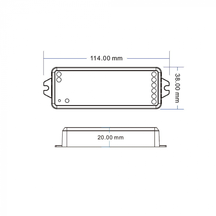 LED vezérlő – RGB+CCT – 12–24V DC – 5×3A – V5-M [3]