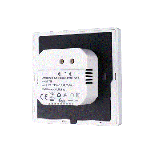 Intelligens Zigbee 3.0 fali panel – okosotthon vezérlés – 230 V AC – Tuya / WiFi – TWZS1 [3]