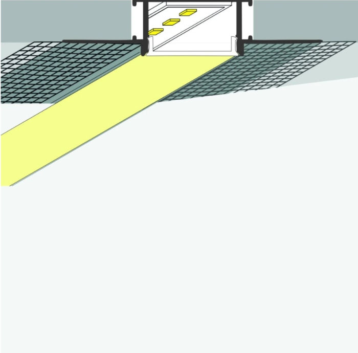 LED profil 2 m-es süllyesztett gipszkartonhoz 5 [3]