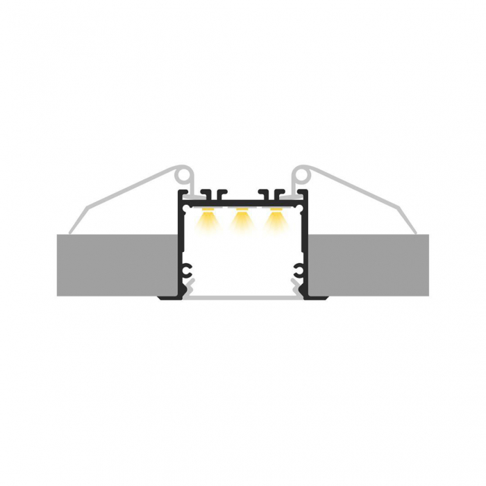 LED profil P22-1 – Fehér alumínium, 2 m [3]